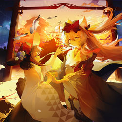 This is a pixiv picture whose title is 离别.