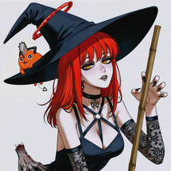 This is a pixiv picture whose title is Makima for halloween.
