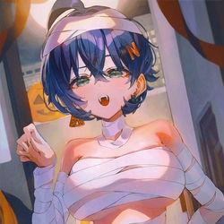 This is a pixiv picture whose title is リン🎃.