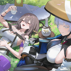 This is a pixiv picture whose title is 🍶.