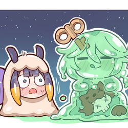 This is a pixiv picture whose title is Slime.