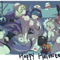 This is a pixiv picture whose title is 怪啖屋とハロウィンパーティー！.