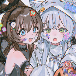 This is a pixiv picture whose title is Trick or treat.