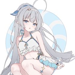 This is a pixiv picture whose title is 🩵.