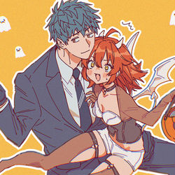 This is a pixiv picture whose title is 受取り拒否✋🎃.