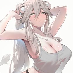 This is a pixiv picture whose title is タンクトップししろん.