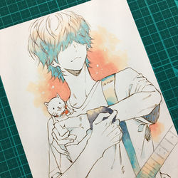 This is a pixiv picture whose title is アナログ.