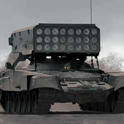 This is a pixiv picture whose title is TOS-1A MLRS.