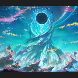 This is a pixiv picture whose title is Moonlight Storm Concept.