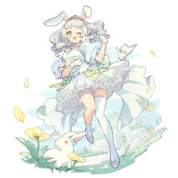 This is a pixiv picture whose title is 🐇.