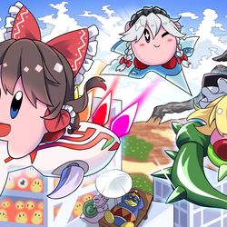 This is a pixiv picture whose title is チーム妖々夢でシティトライアル！.