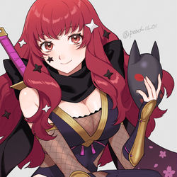 This is a pixiv picture whose title is 忍者ユナカ.