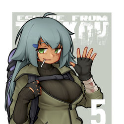 This is a pixiv picture whose title is 5Days.