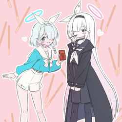 This is a pixiv picture whose title is アロナとプラナのポッキーの日！.