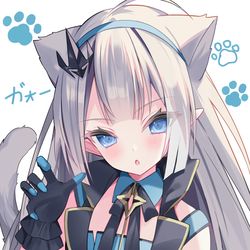 This is a pixiv picture whose title is 魔王ニャオ.