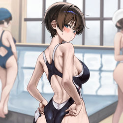 This is a pixiv picture whose title is 「うん、私くらいなら…まだ大丈夫！」.