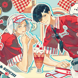 This is a pixiv picture whose title is Puppy's DINER.