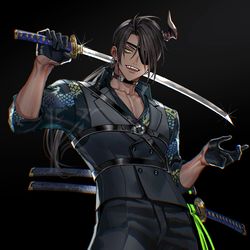 This is a pixiv picture whose title is AGF2025 荒咬オウガ.