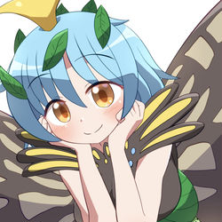 This is a pixiv picture whose title is じっと見てくるラルバちゃん.