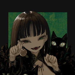 This is a pixiv picture whose title is meow.