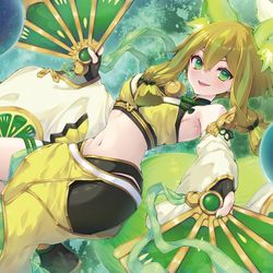 This is a pixiv picture whose title is 珠の御巫フゥリ.