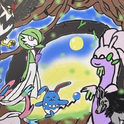 This is a pixiv picture whose title is イリュージョンフォレスト🌳🌕.