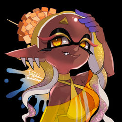 This is a pixiv picture whose title is ロングゲソウツホちゃん.