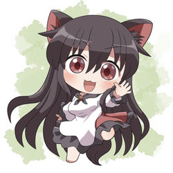 This is a pixiv picture whose title is 挨拶してくる家庭用おおかみ.