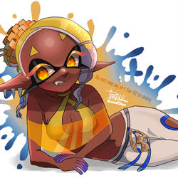 This is a pixiv picture whose title is 寝そべりウツホちゃん.