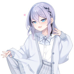 This is a pixiv picture whose title is カーディガンナスコ（＋たくし上げ）.