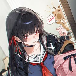 This is a pixiv picture whose title is で…どう？.