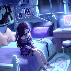 This is a pixiv picture whose title is 房间里的林萱.