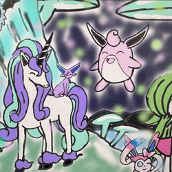 This is a pixiv picture whose title is ファンタジーフォレスト🧚🌳.