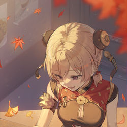 This is a pixiv picture whose title is 紅豆🍁.