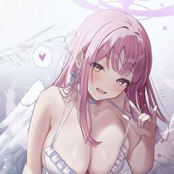 This is a pixiv picture whose title is 水着ミカ🤍.