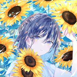 This is a pixiv picture whose title is Sunbathe.