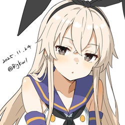 This is a pixiv picture whose title is 島風（ワンドロ20251124）.