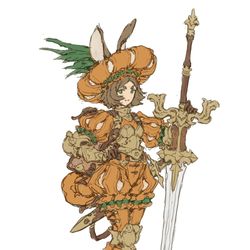 This is a pixiv picture whose title is Bunny Landsknecht Sketch.