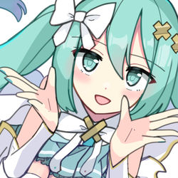 This is a pixiv picture whose title is 窓ミクちゃん.