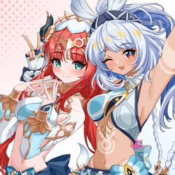 This is a pixiv picture whose title is 妮露＆玛拉妮.