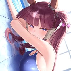 This is a pixiv picture whose title is スク水ララちゃ....