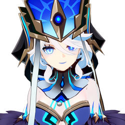 This is a pixiv picture whose title is 藏镜仕女芙宁娜.