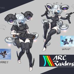 This is a pixiv picture whose title is ARC 拟人之黄蜂/马蜂.