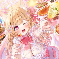 This is a pixiv picture whose title is ミーニャ・スコットちゃん生誕🎉.