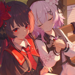 This is a pixiv picture whose title is 希罗＆艾玛丨变成小希罗了，是正确的还是错的？.