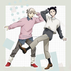 This is a pixiv picture whose title is 新双黒だけ.