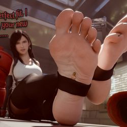 This is a pixiv picture whose title is Tifa's Small Pet.