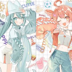 This is a pixiv picture whose title is PPPP.