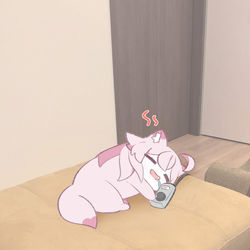 This is a pixiv picture whose title is 電気毛布は最高！~ ☺️♨️.