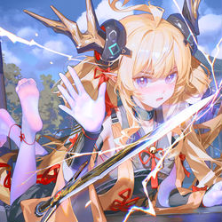 This is a pixiv picture whose title is 惊蛰⚡️(2p).